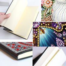 Load image into Gallery viewer, 5D Diamond Painting Notebook 50 Pages A5 Diamond Art Diary Book (Purple Cross)