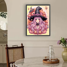Load image into Gallery viewer, Pumpkin Witch 30*40CM(Canvas) Full Round Drill Diamond Painting