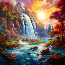 Load image into Gallery viewer, Waterfall 40*40CM(Canvas) Full Round Drill Diamond Painting