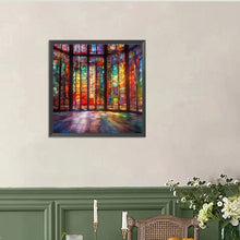 Load image into Gallery viewer, Colorful Glass 40*40CM(Canvas) Full Round Drill Diamond Painting