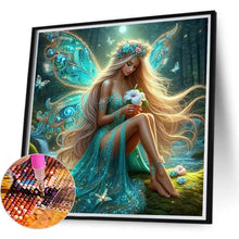 Load image into Gallery viewer, Butterfly Girl 40*40CM(Canvas) Full Round Drill Diamond Painting