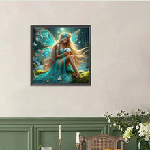 Load image into Gallery viewer, Butterfly Girl 40*40CM(Canvas) Full Round Drill Diamond Painting