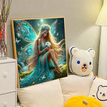 Load image into Gallery viewer, Butterfly Girl 40*40CM(Canvas) Full Round Drill Diamond Painting
