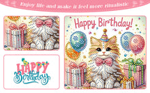 Load image into Gallery viewer, 6PCS DIY Birthday Wishes Diamond Art Greeting Cards Congratulations Cards & Gift