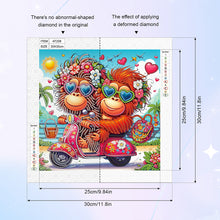 Load image into Gallery viewer, Crazy Orangutan 30*30CM(Canvas) Partial Special Shaped Drill Diamond Painting