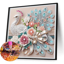 Load image into Gallery viewer, Peacock 30*30CM(Canvas) Partial Special Shaped Drill Diamond Painting
