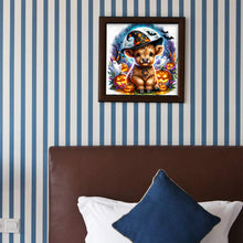 Load image into Gallery viewer, Halloween Highland Cow 40*40CM(Canvas) Full Round Drill Diamond Painting