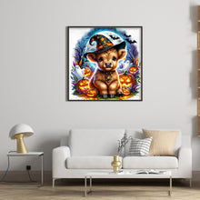 Load image into Gallery viewer, Halloween Highland Cow 40*40CM(Canvas) Full Round Drill Diamond Painting