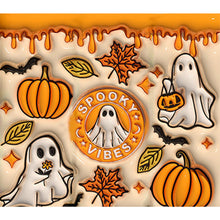 Load image into Gallery viewer, Halloween Pumpkin And Soul 50*45CM(Canvas) Full Round Drill Diamond Painting
