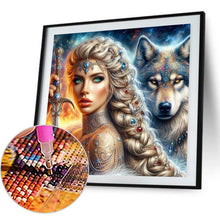 Load image into Gallery viewer, Beauty And The Wolf 40*40CM(Canvas) Full Round Drill Diamond Painting
