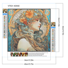 Load image into Gallery viewer, Cold Goddess 40*40CM(Canvas) Full Round Drill Diamond Painting