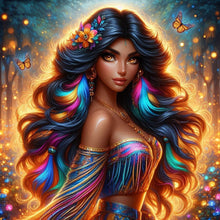 Load image into Gallery viewer, Backlit Goddess 40*40CM(Canvas) Full Round Drill Diamond Painting