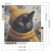 Load image into Gallery viewer, The Cat In The Hat 40*40CM(Canvas) Full Round Drill Diamond Painting