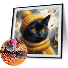 Load image into Gallery viewer, Cat With A Hat 40*40CM(Canvas) Full Round Drill Diamond Painting