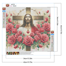 Load image into Gallery viewer, Crusader Jesus 40*40CM(Canvas) Full Round Drill Diamond Painting