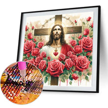 Load image into Gallery viewer, Crusader Jesus 40*40CM(Canvas) Full Round Drill Diamond Painting