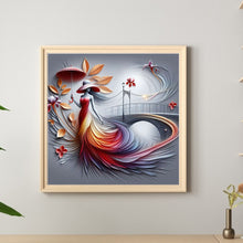 Load image into Gallery viewer, Girl With Umbrella On Bridge 40*40CM(Canvas) Full Round Drill Diamond Painting
