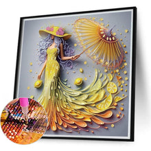 Load image into Gallery viewer, Elegant Girl 40*40CM(Canvas) Partial Special Shaped Drill Diamond Painting