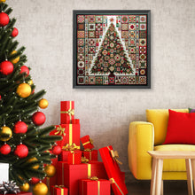 Load image into Gallery viewer, Fabric Christmas Tree 50*50CM(Canvas) Full Round Drill Diamond Painting