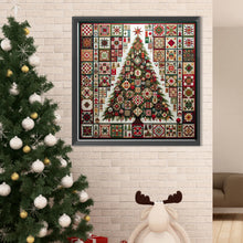 Load image into Gallery viewer, Fabric Christmas Tree 50*50CM(Canvas) Full Round Drill Diamond Painting