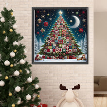 Load image into Gallery viewer, Crescent Moon Christmas Tree 50*50CM(Canvas) Full Round Drill Diamond Painting