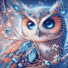Load image into Gallery viewer, Owl 30*30CM(Canvas) Partial Special Shaped Drill Diamond Painting