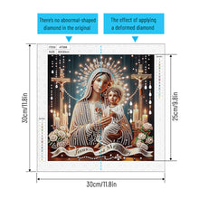 Load image into Gallery viewer, Mother Jesus 30*30CM(Canvas) Partial Special Shaped Drill Diamond Painting