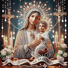 Load image into Gallery viewer, Mother Jesus 30*30CM(Canvas) Partial Special Shaped Drill Diamond Painting