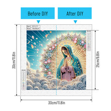 Load image into Gallery viewer, Mother Jesus 30*30CM(Canvas) Partial Special Shaped Drill Diamond Painting