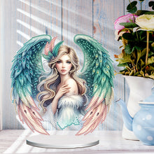 Load image into Gallery viewer, PET Elf Angel Girl Desktop Diamond Art Kits Diamond Painting Desktop Ornament