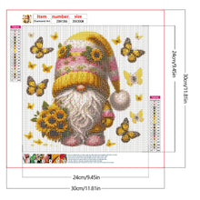 Load image into Gallery viewer, Sunflower Gnome 30*30CM(Canvas) Full Round Drill Diamond Painting