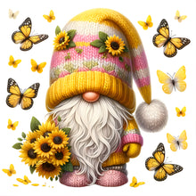 Load image into Gallery viewer, Sunflower Gnome 30*30CM(Canvas) Full Round Drill Diamond Painting