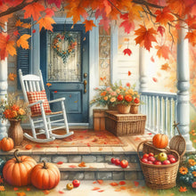 Load image into Gallery viewer, Autumn Yard 40*40CM(Canvas) Full Round Drill Diamond Painting