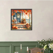 Load image into Gallery viewer, Autumn Yard 40*40CM(Canvas) Full Round Drill Diamond Painting