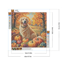 Load image into Gallery viewer, Autumn Dog 40*40CM(Canvas) Full Round Drill Diamond Painting