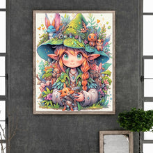Load image into Gallery viewer, Forest Animals And Elf Girl 40*50CM(Canvas) Full Round Drill Diamond Painting
