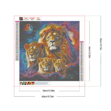 Load image into Gallery viewer, Lion 40*40CM(Canvas) Full Round Drill Diamond Painting