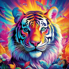 Load image into Gallery viewer, Tiger 40*40CM(Canvas) Full Round Drill Diamond Painting