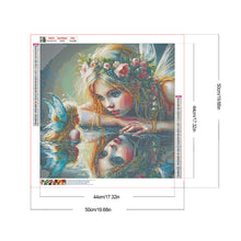 Load image into Gallery viewer, Butterfly Girl 50*50CM(Canvas) Full Round Drill Diamond Painting