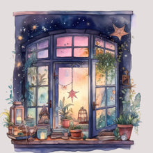 Load image into Gallery viewer, Anime Witch Windowsill 30*30CM(Canvas) Full Round Drill Diamond Painting