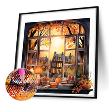Load image into Gallery viewer, Autumn Window Scenery 40*40CM(Canvas) Full Round Drill Diamond Painting
