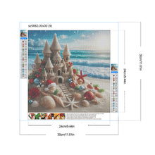 Load image into Gallery viewer, Beach Castle 30*30CM(Canvas) Full Round Drill Diamond Painting