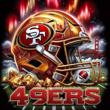 Load image into Gallery viewer, San Francisco 49Ers Helmet 40*40CM(Canvas) Full Round Drill Diamond Painting