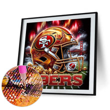 Load image into Gallery viewer, San Francisco 49Ers Helmet 40*40CM(Canvas) Full Round Drill Diamond Painting