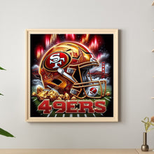 Load image into Gallery viewer, San Francisco 49Ers Helmet 40*40CM(Canvas) Full Round Drill Diamond Painting