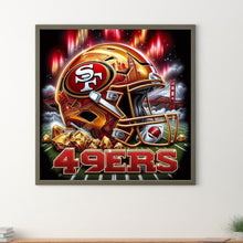 Load image into Gallery viewer, San Francisco 49Ers Helmet 40*40CM(Canvas) Full Round Drill Diamond Painting