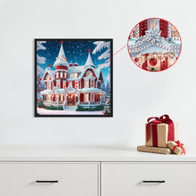 Load image into Gallery viewer, Christmas Atmosphere In A House 30*30CM(Canvas) Partial Special Shaped Drill Diamond Painting