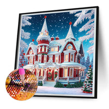 Load image into Gallery viewer, Christmas Atmosphere In A House 30*30CM(Canvas) Partial Special Shaped Drill Diamond Painting
