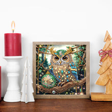 Load image into Gallery viewer, Christmas Owl 30*30CM(Canvas) Partial Special Shaped Drill Diamond Painting