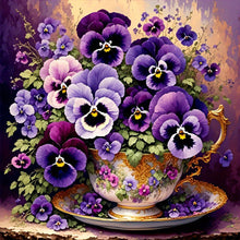 Load image into Gallery viewer, Violets 40*40CM(Canvas) Full Round Drill Diamond Painting